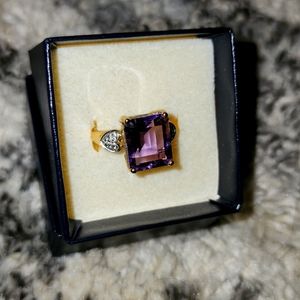 10kt gold amethyst